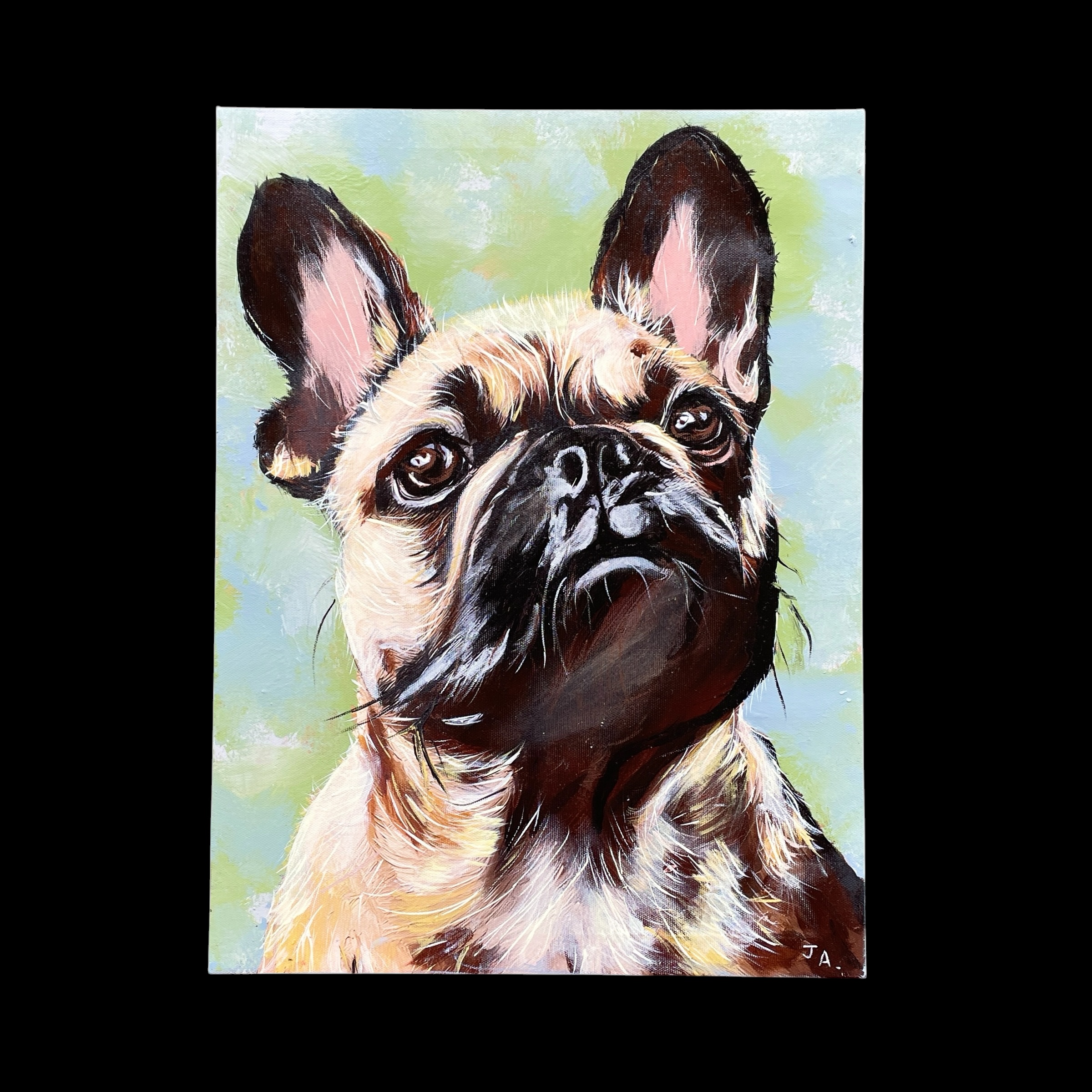 "FRENCHIE" ~ Original Acrylic Painting by Julie Burton-Jones - Image 4