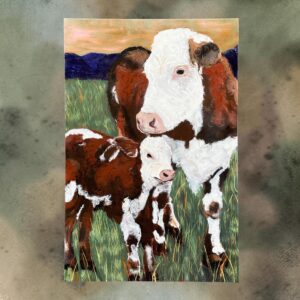 "MOTHERS LOVE" ~ Original Acrylic Painting by Julie Burton-Jones