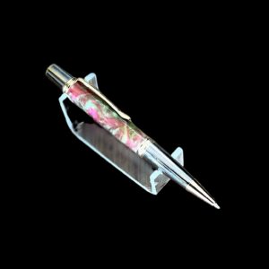 "GREEN AND CERISE PEN" ~ Turned Acrylic by Stephen Youngberry
