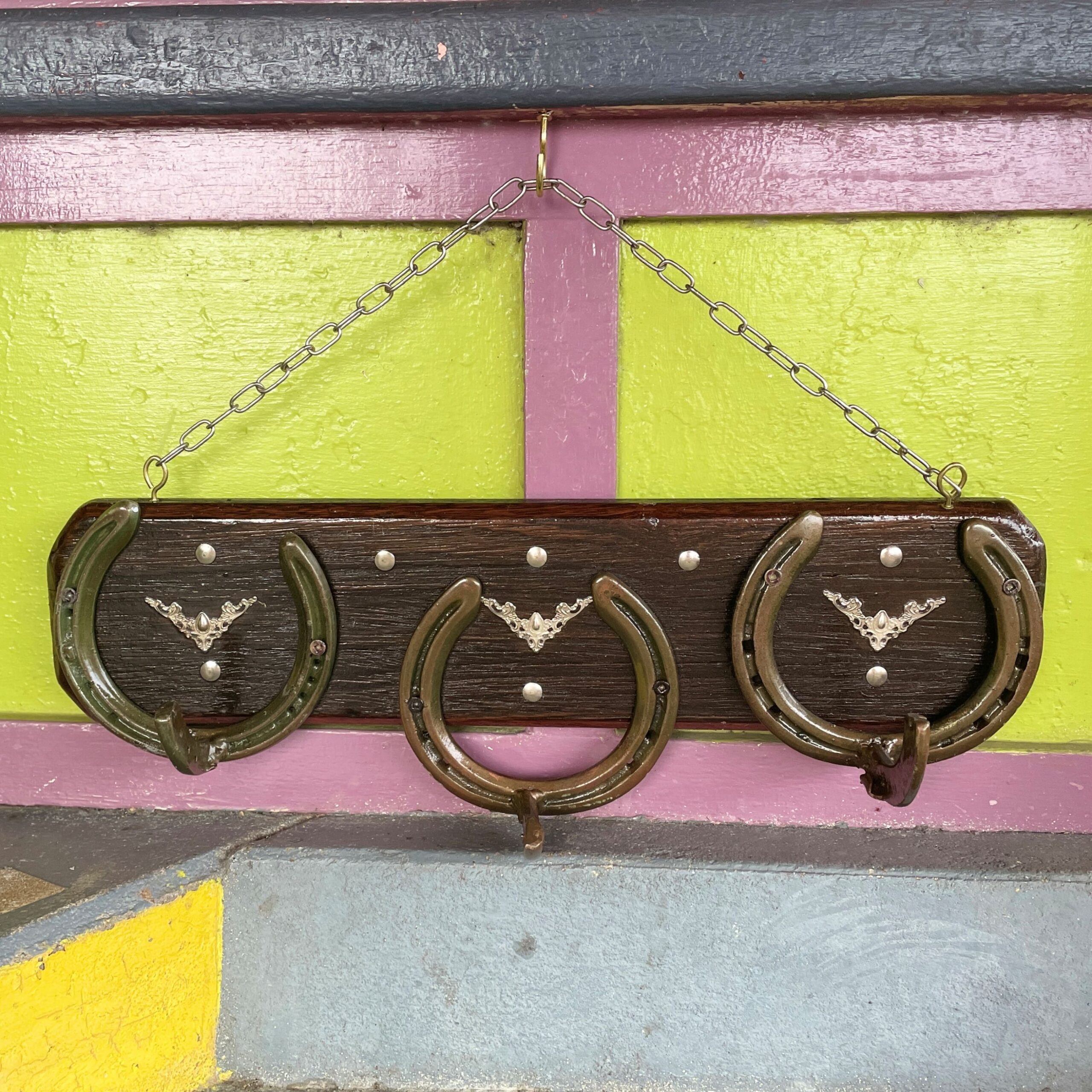 "V DECALS" ~ Three Hook Horseshoe Hatrack #22 by Gunney Klippelt - Image 5