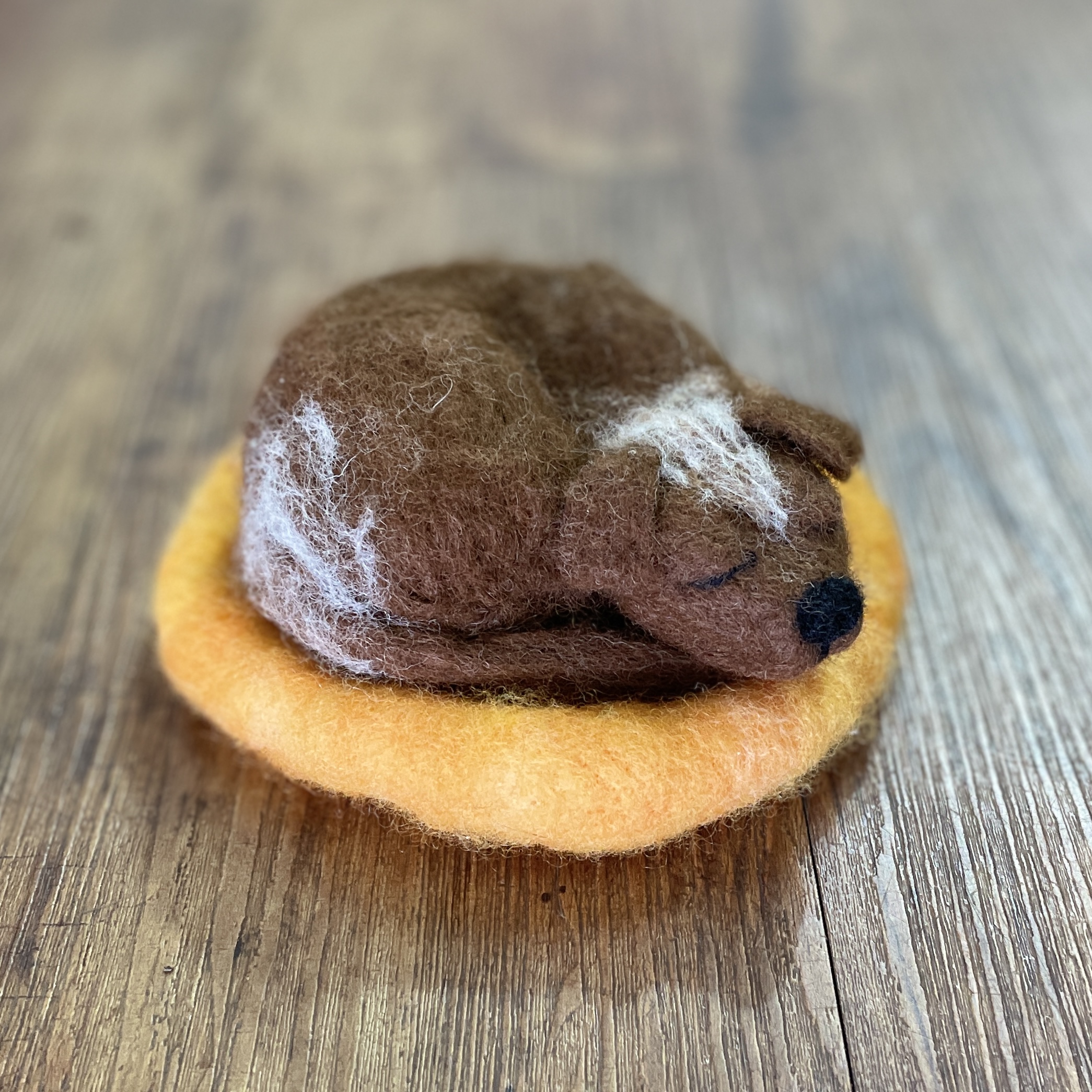 "SLEEPING PUPPY #26" ~ Needle Felted by Jan Woodhouse - Image 2
