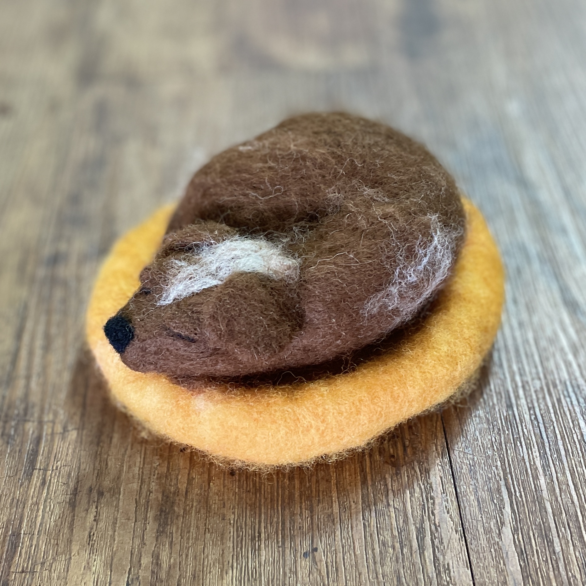 "SLEEPING PUPPY #26" ~ Needle Felted by Jan Woodhouse - Image 3
