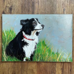 "PAYING ATTENTION" ~ Original Acrylic Painting by Julie Burton-Jones