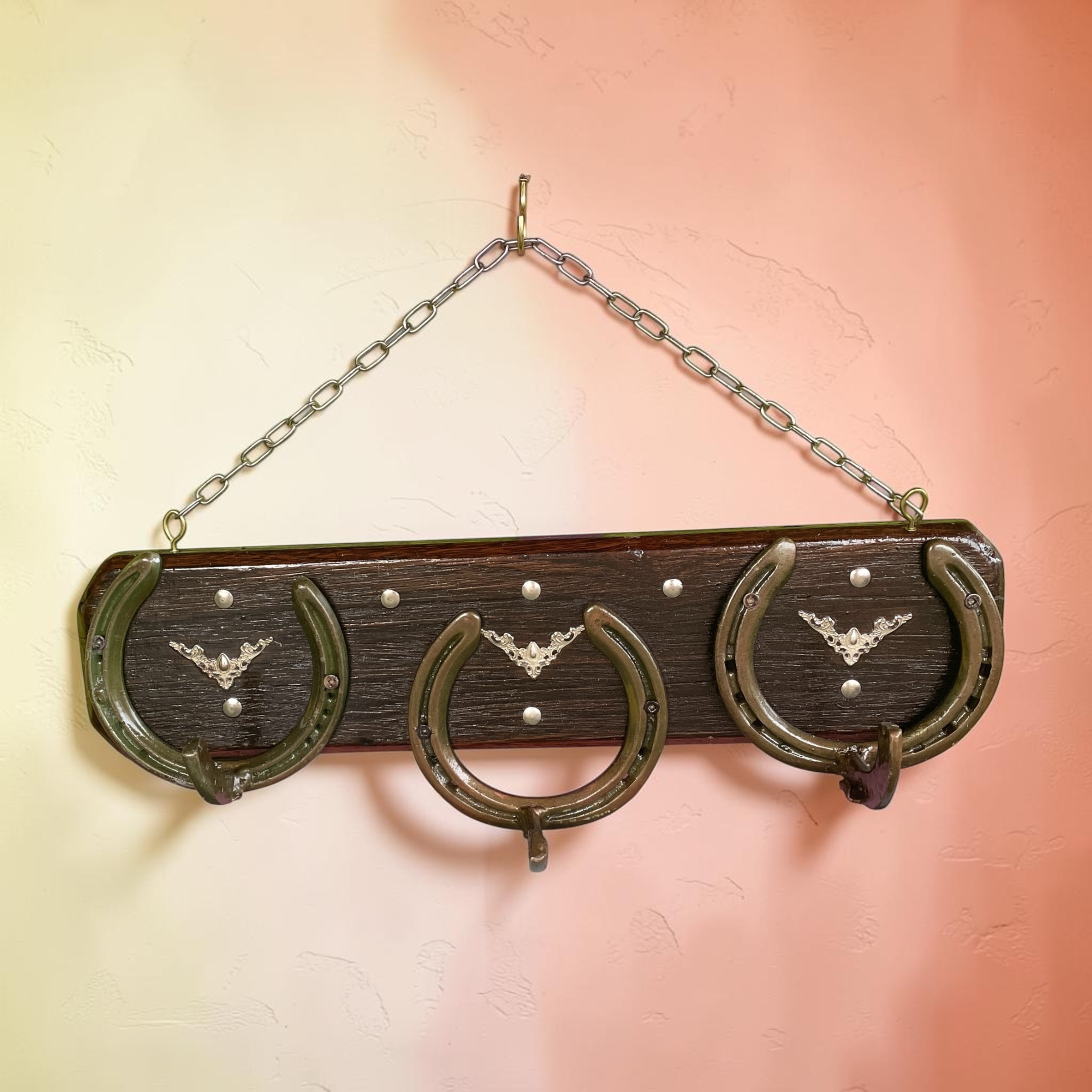 "V DECALS" ~ Three Hook Horseshoe Hatrack #22 by Gunney Klippelt - Image 2