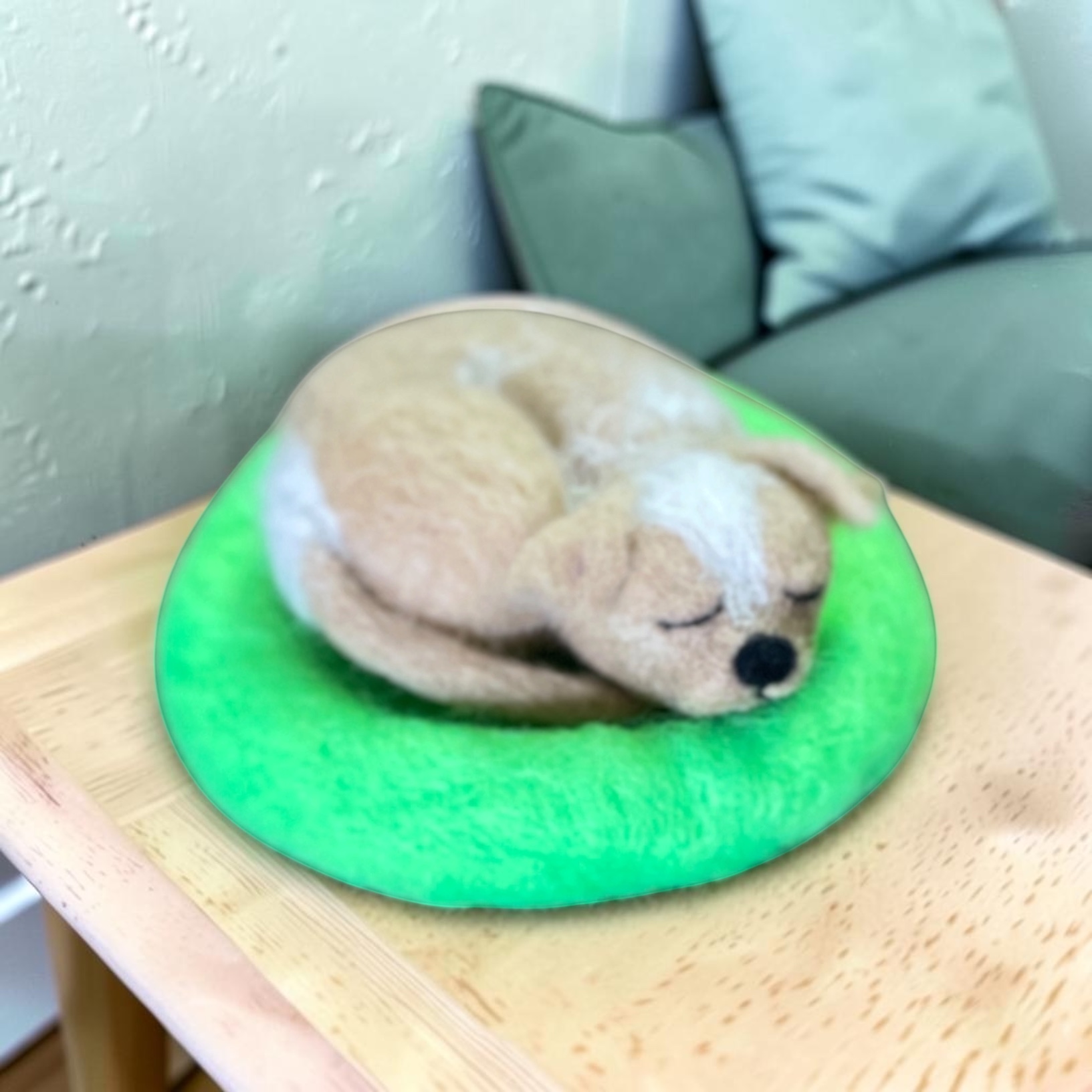 "SLEEPING PUPPY #27" ~ Needle Felted by Jan Woodhouse - Image 6