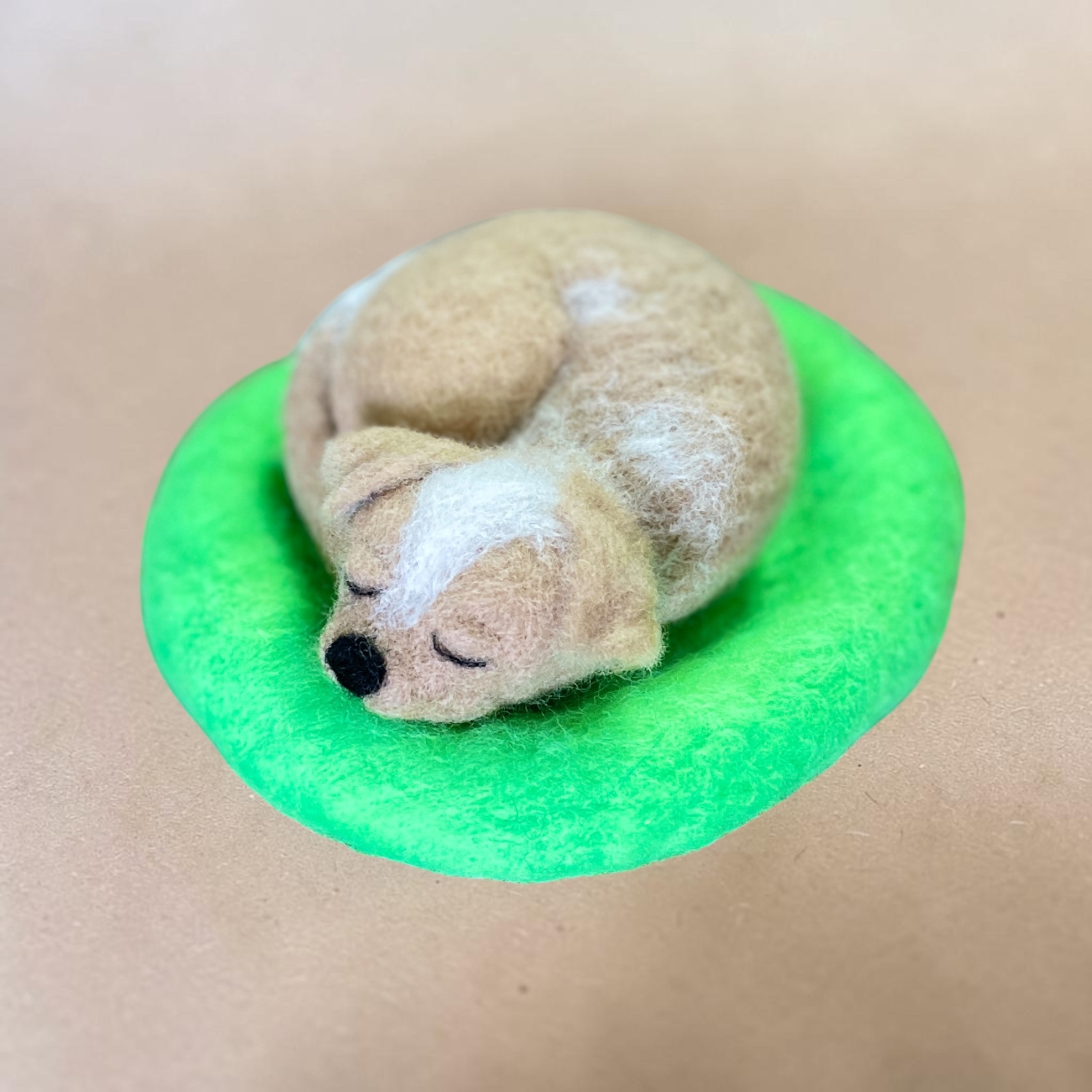 "SLEEPING PUPPY #27" ~ Needle Felted by Jan Woodhouse - Image 7