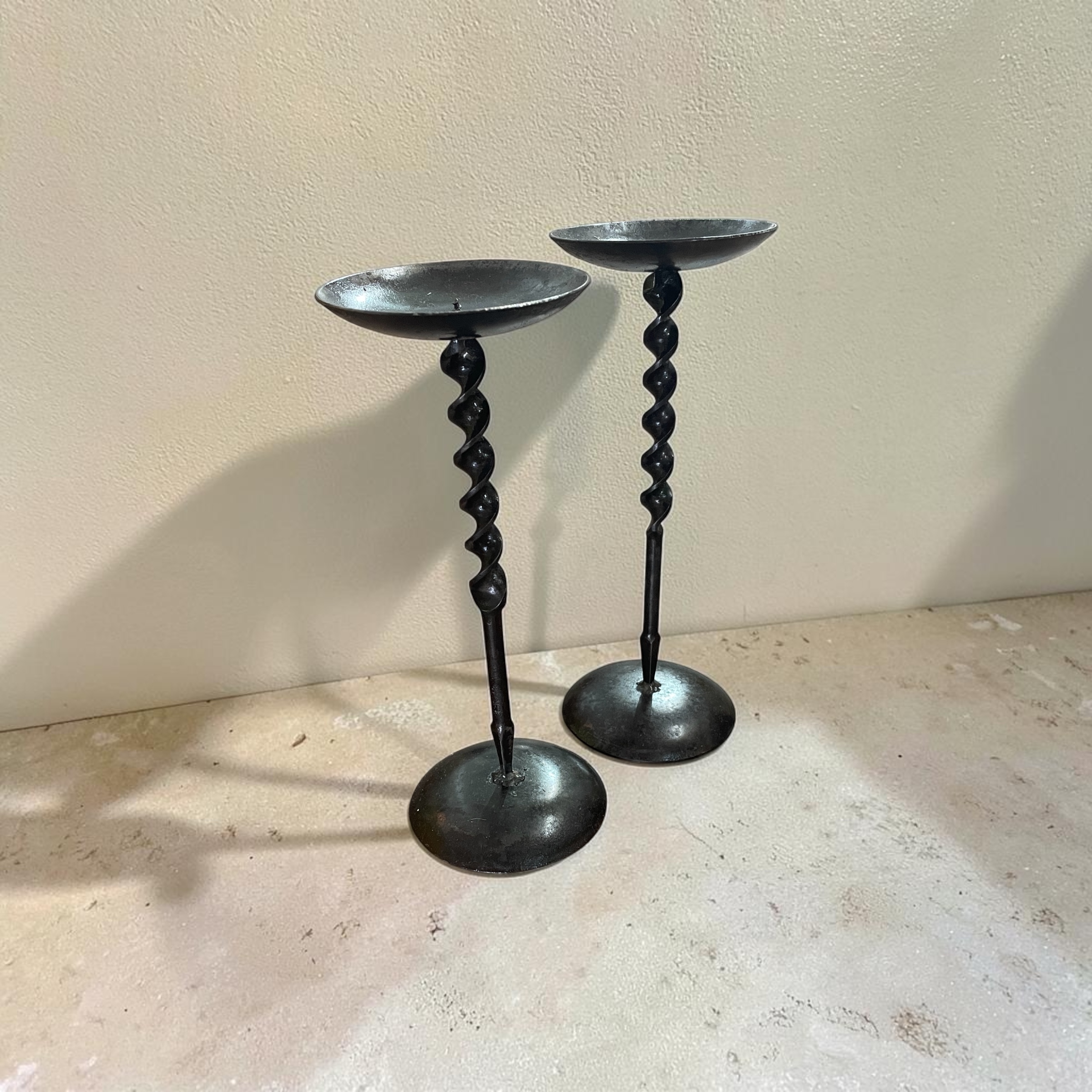 "TWO METAL CANDLE HOLDERS" ~ Drill Bit Base by Kunde Engineering - Image 8