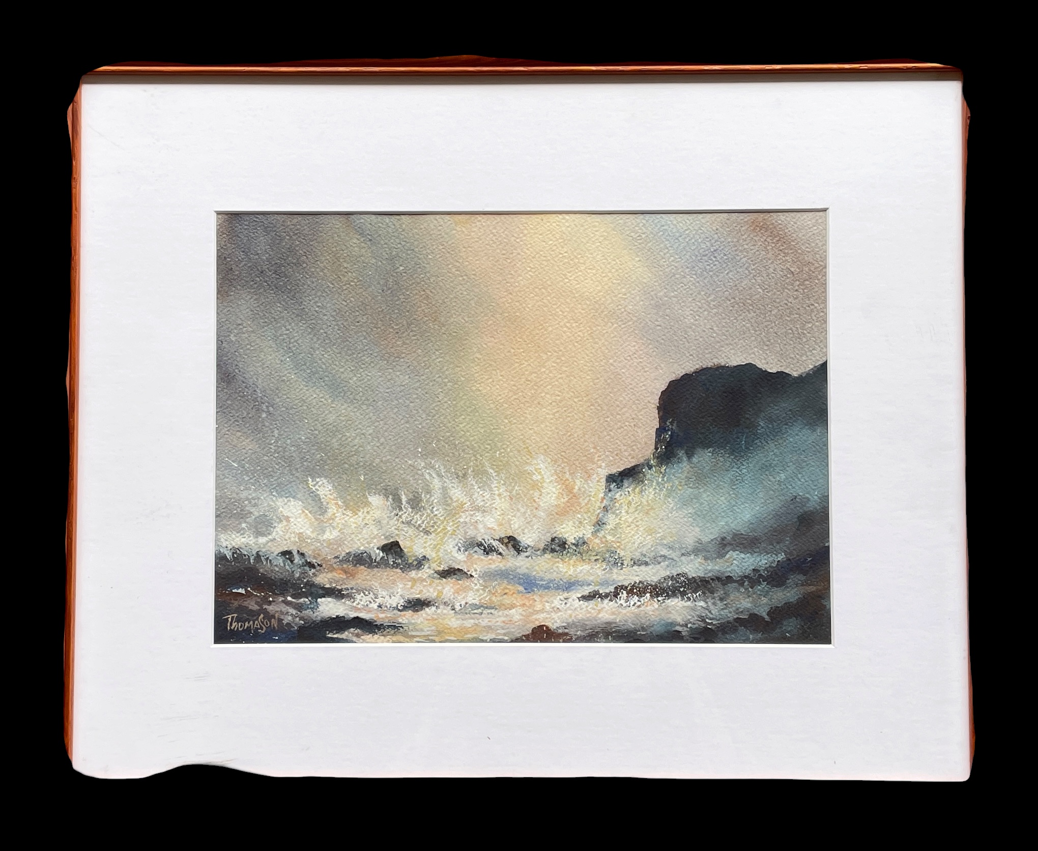 "BREAKING WAVE" ~ Original Watercolour Gouache Painting by Tom Mason - Image 5